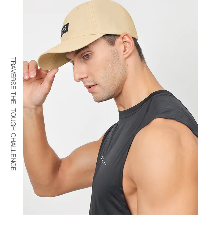 Men's White Baseball Cap Outdoor Sports Running Waterproof — feature 16