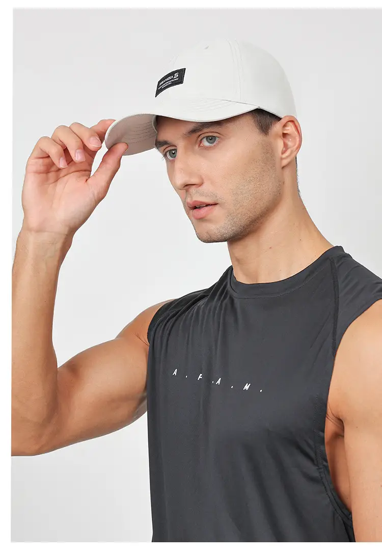 Men's White Baseball Cap Outdoor Sports Running Waterproof — feature 19