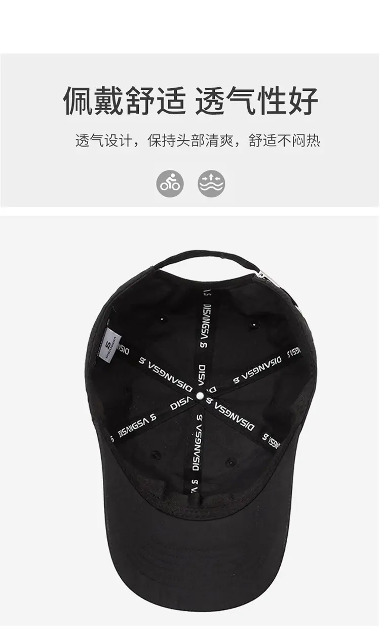 Men's White Baseball Cap Outdoor Sports Running Waterproof — feature 7