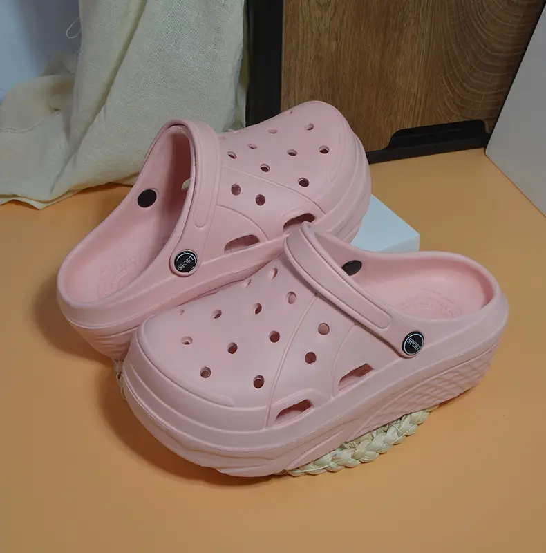 Thick Sole Cave Shoes Women's Beach Shoes Summer New Style Outwear Fashion Platform Shoes Indoor Home Baotou Sandals and Slippers for Women — feature 2