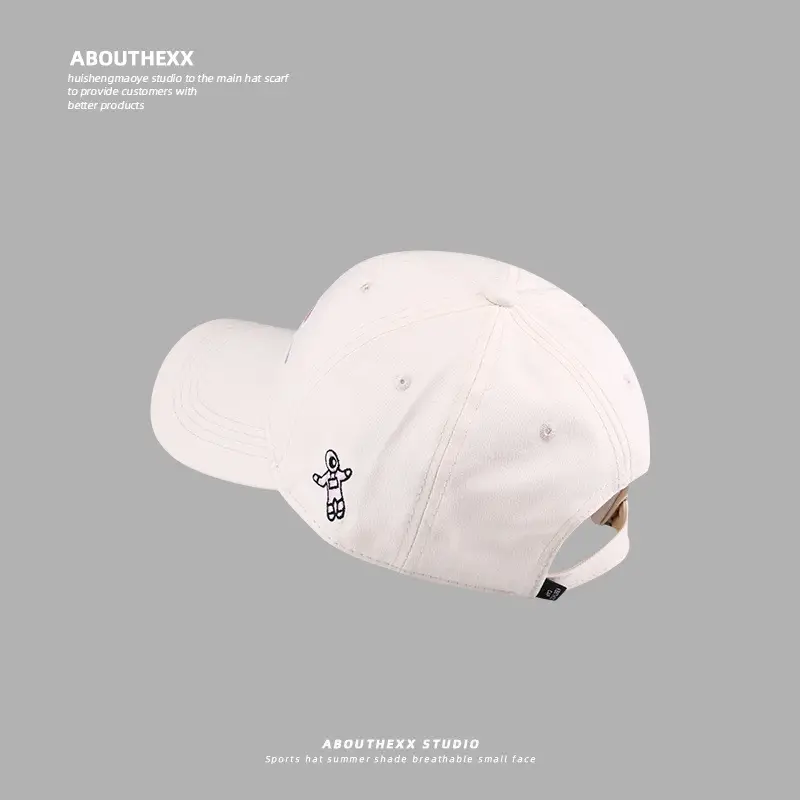 Women Bow Embroidered Peaked Cap Semi-Hard Top — feature 14