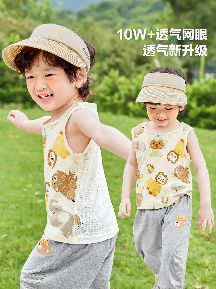 Baby Cotton Sleeveless Vest Summer Set for Boys Girls - Image 5