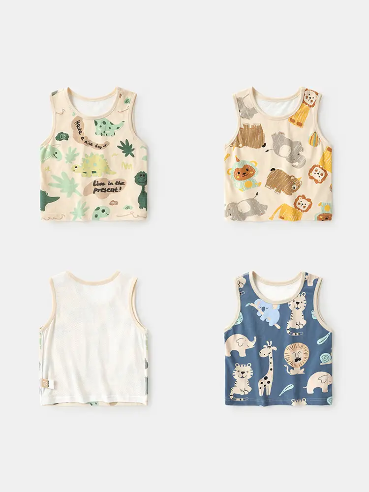 Baby Cotton Sleeveless Vest Summer Set for Boys Girls - Image 6