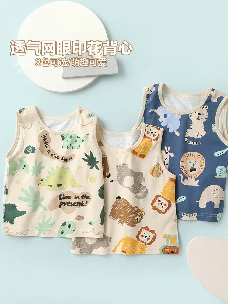 Baby Cotton Sleeveless Vest Summer Set for Boys Girls - Image 7