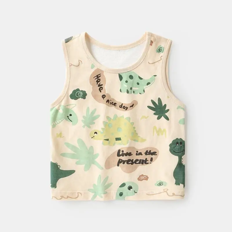 Baby Cotton Sleeveless Vest Summer Set for Boys Girls - Image 2