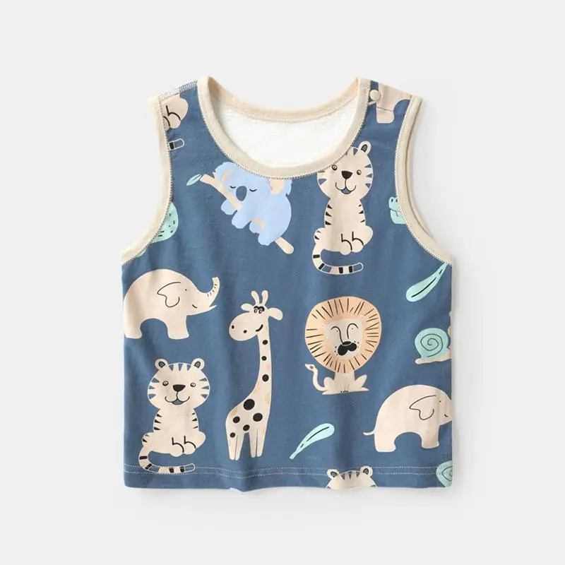 Baby Cotton Sleeveless Vest Summer Set for Boys Girls - Image 3