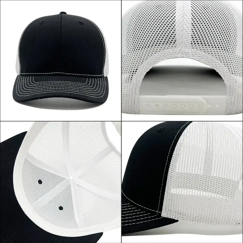 Men Black Mesh Baseball Cap Outdoor Sports