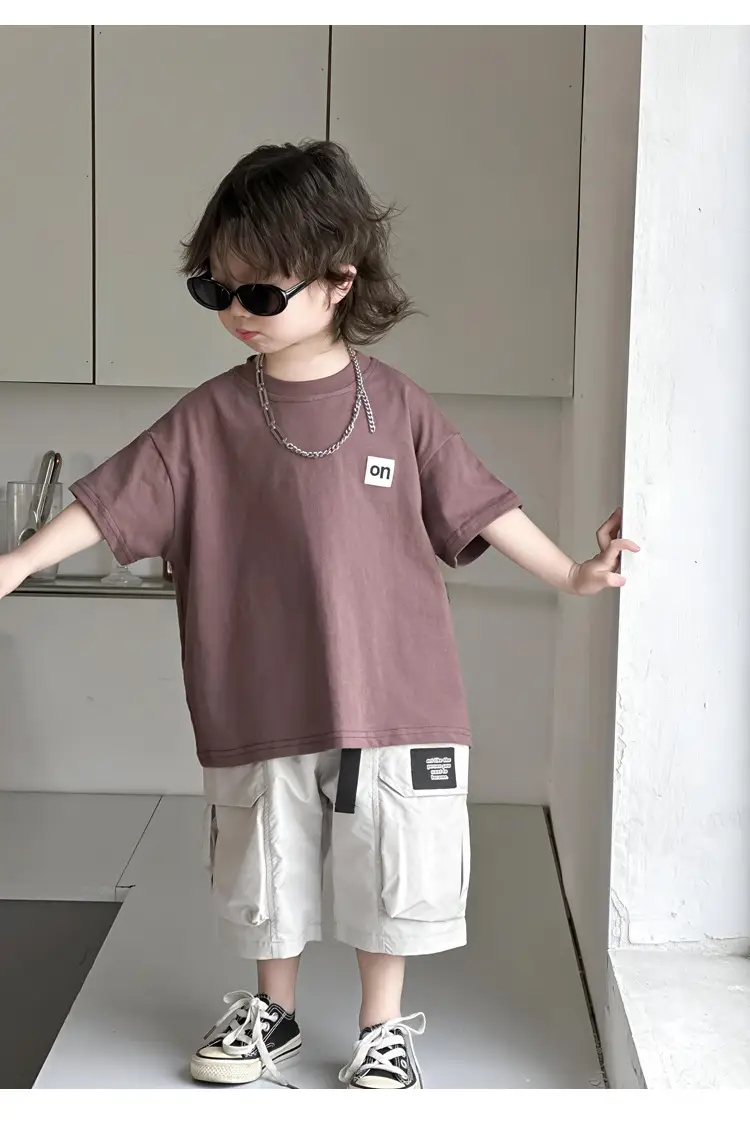 Kids Korean T-Shirt Purple Short Sleeve Dropshipping — feature 21