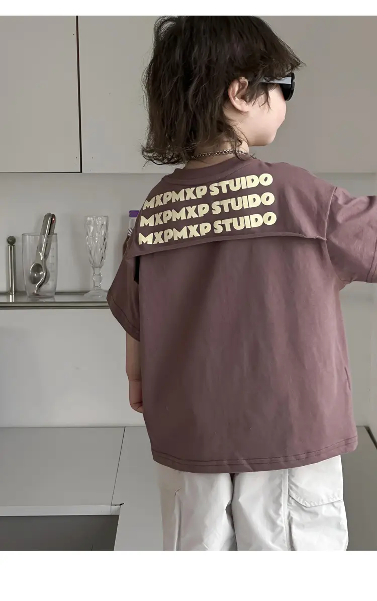 Kids Korean T-Shirt Purple Short Sleeve Dropshipping — feature 24