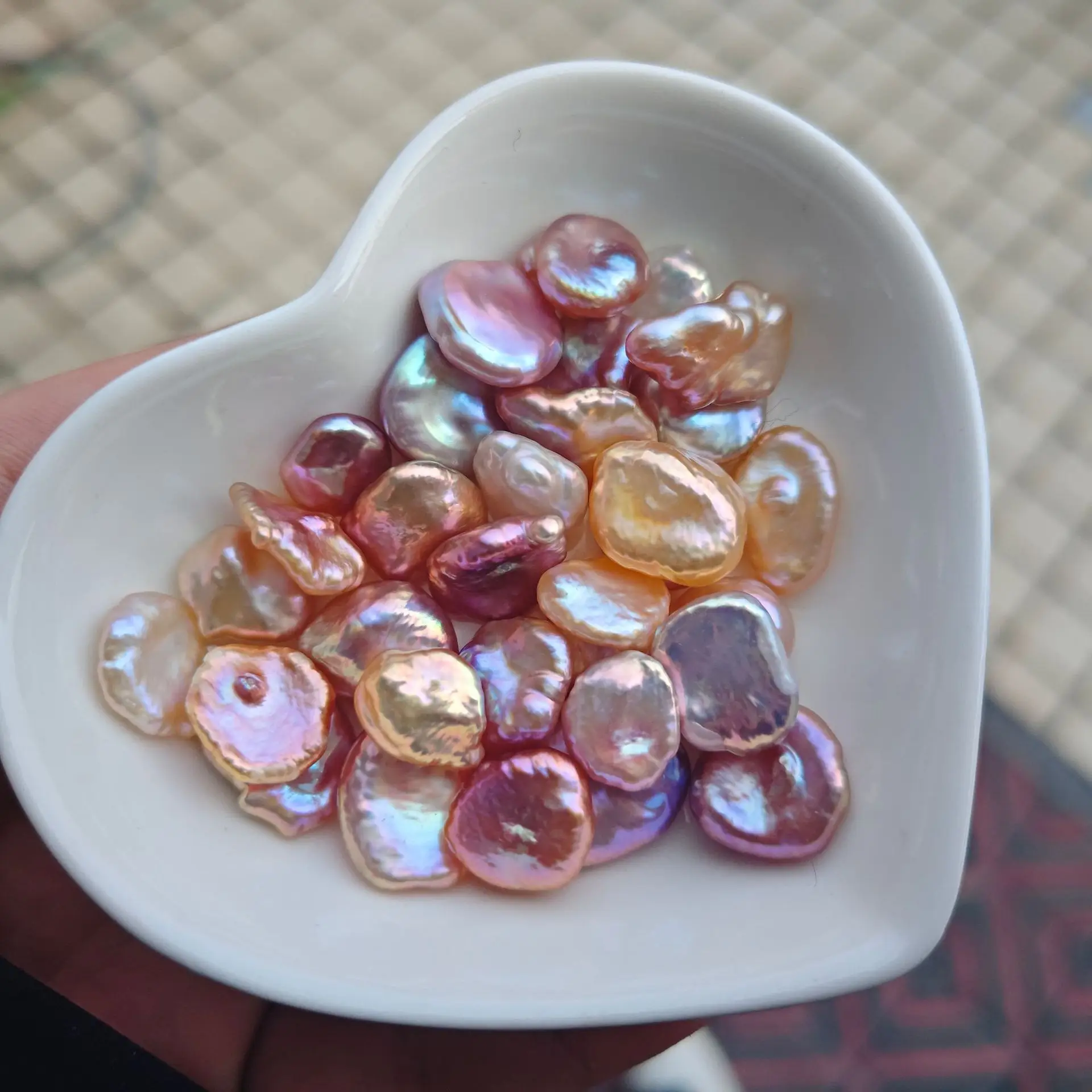 Baroque Alien Pearl Colorful Light Freshwater Pearl DIY Handmade Necklace Pendant Earrings Bracelet