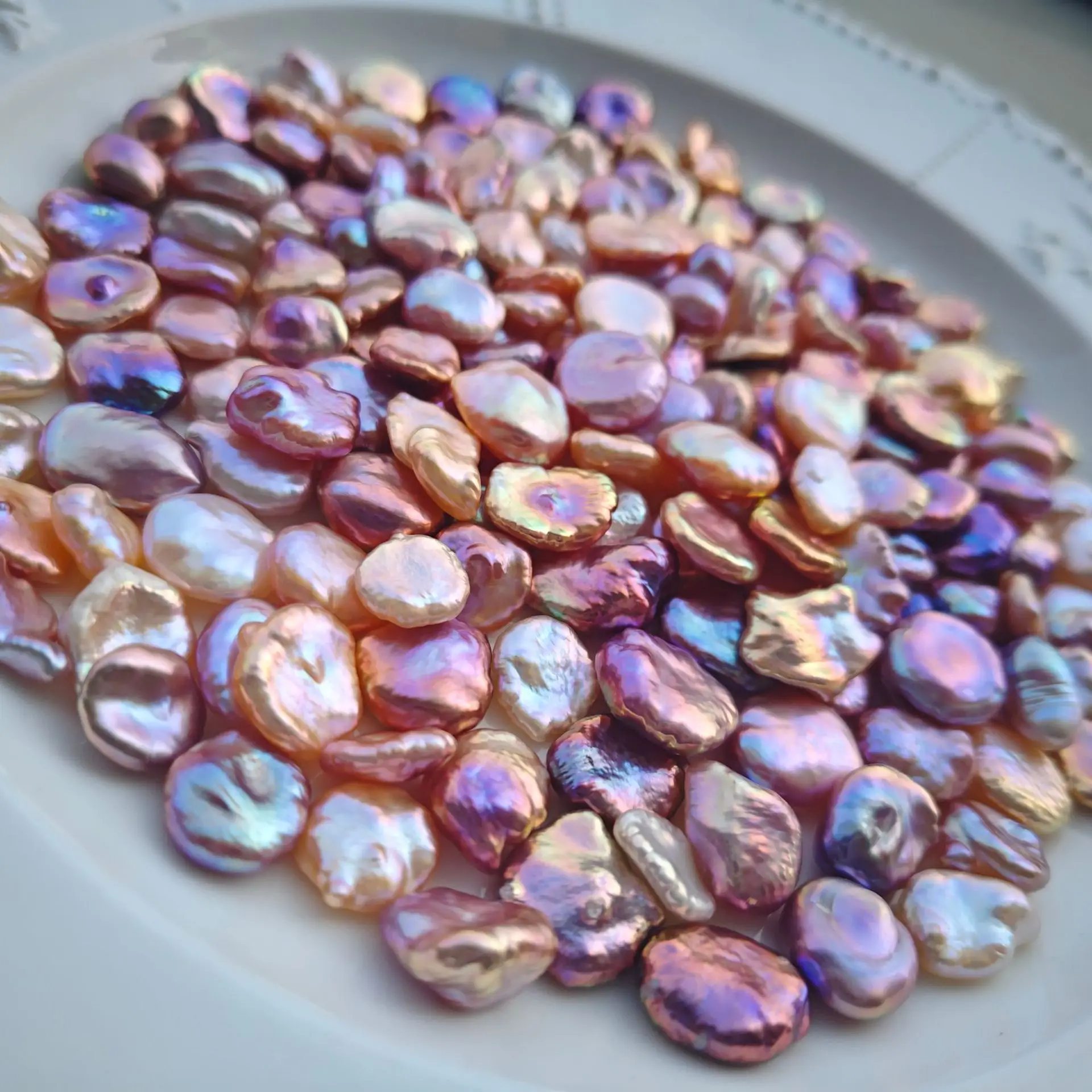 Baroque Alien Pearl Colorful Light Freshwater Pearl DIY Handmade Necklace Pendant Earrings Bracelet