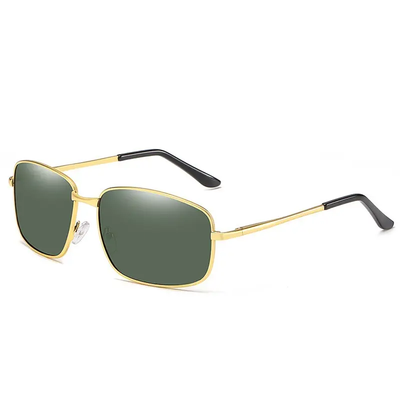 Men's Polarized Sunglasses Black Square Retro Design - Image 18