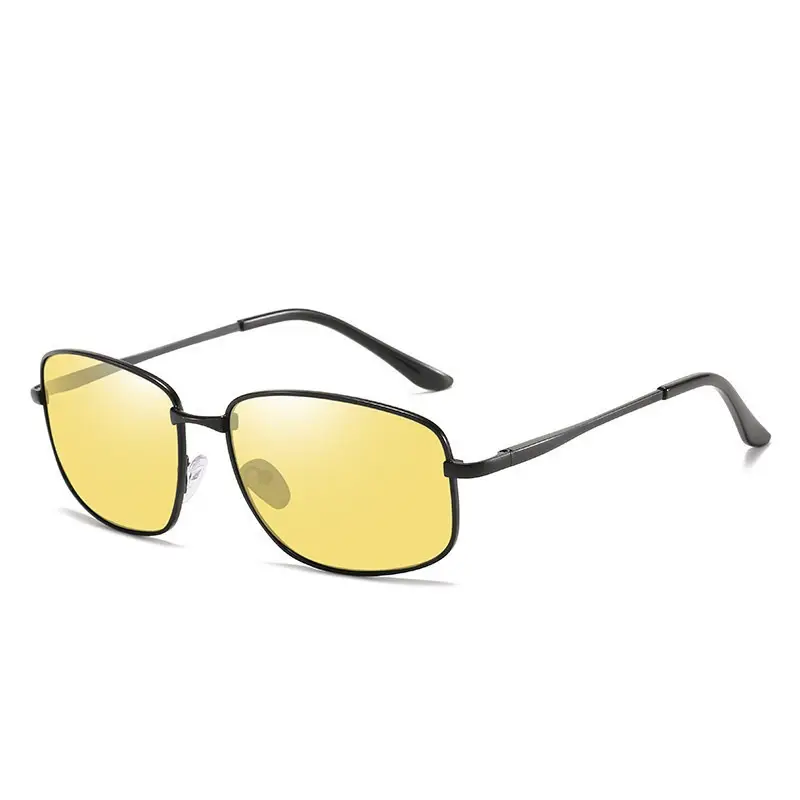 Men's Polarized Sunglasses Black Square Retro Design - Image 10