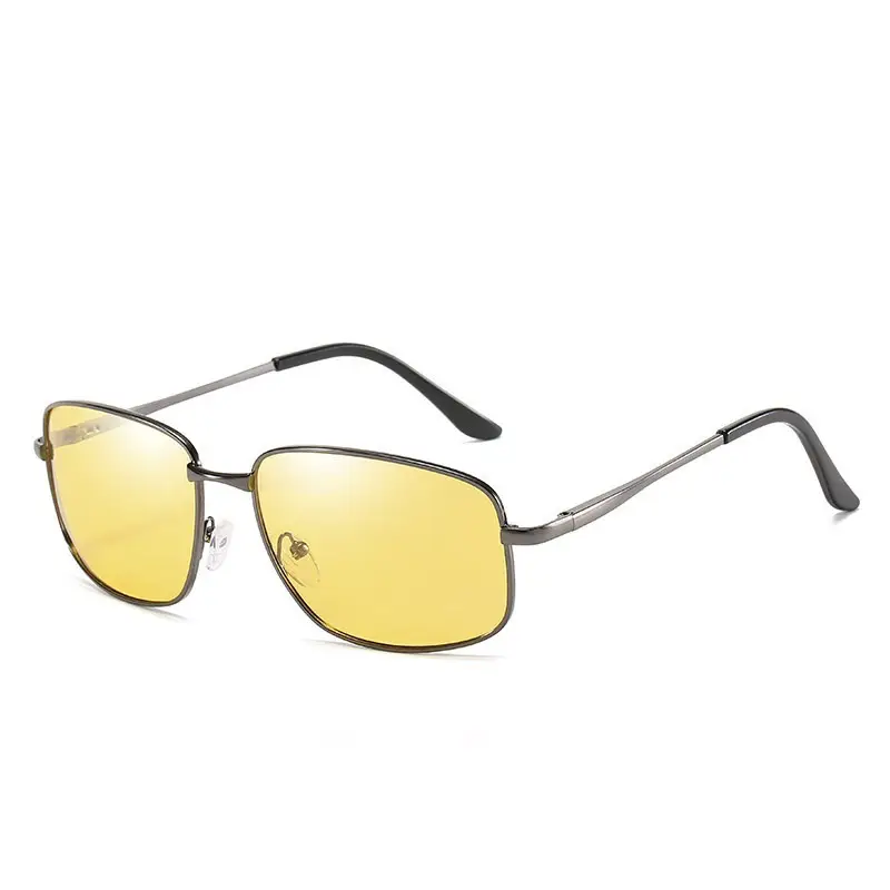 Men's Polarized Sunglasses Black Square Retro Design - Image 12