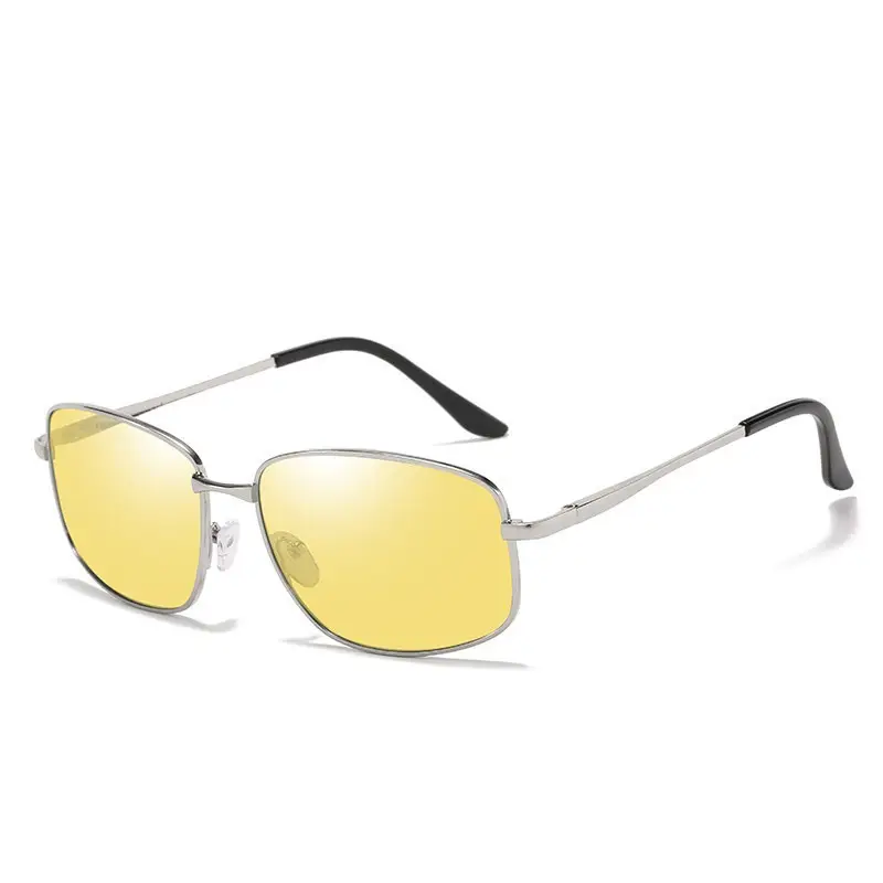 Men's Polarized Sunglasses Black Square Retro Design - Image 14