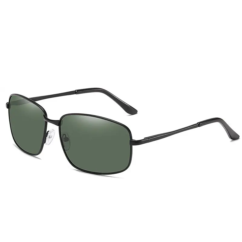 Men's Polarized Sunglasses Black Square Retro Design - Image 2