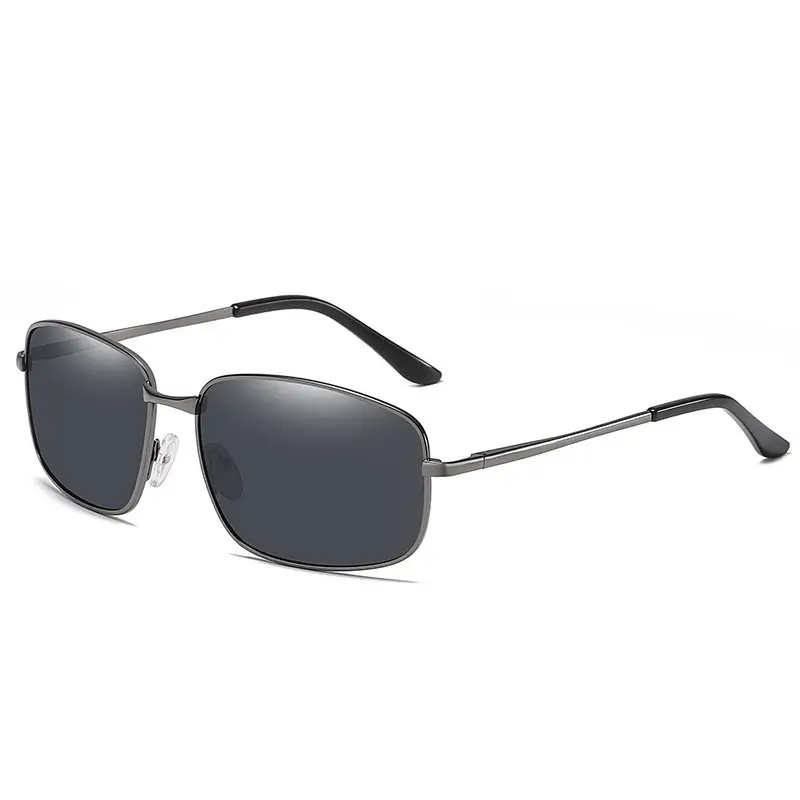 Men's Polarized Sunglasses Black Square Retro Design - Image 3