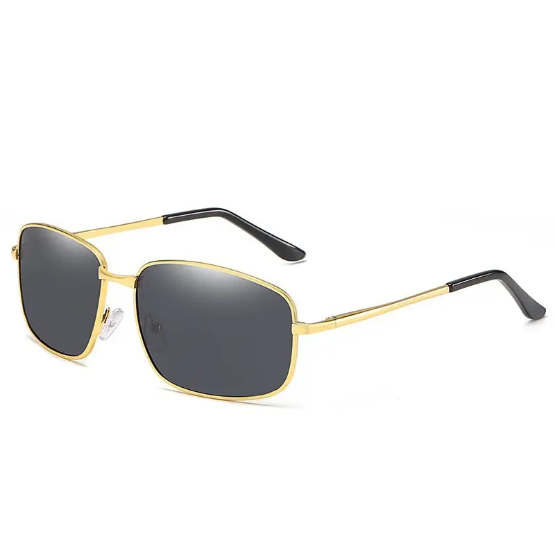 Men's Polarized Sunglasses Black Square Retro Design - Image 7