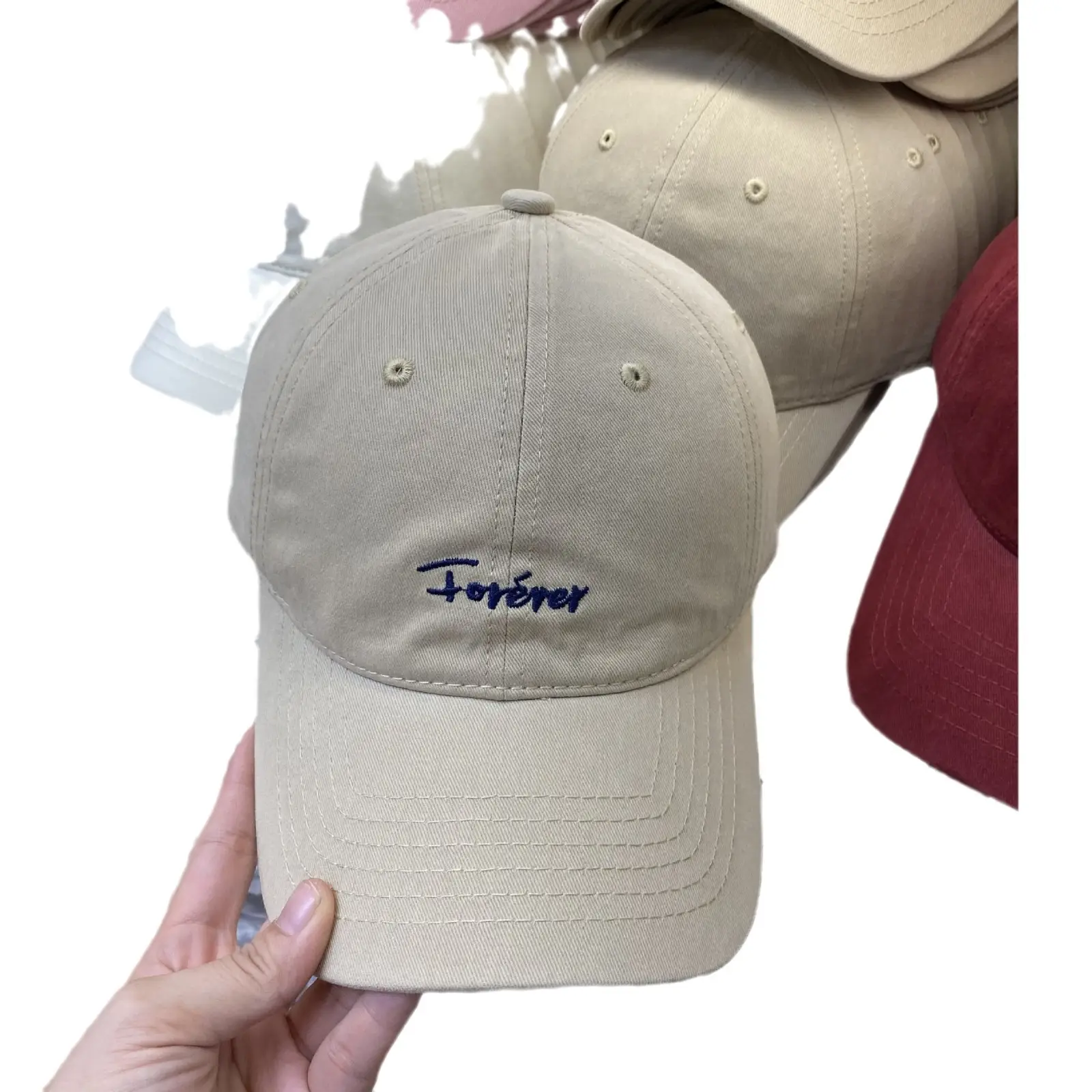 Soft Embroidered Baseball Cap for Men Women All Colors - Image 8