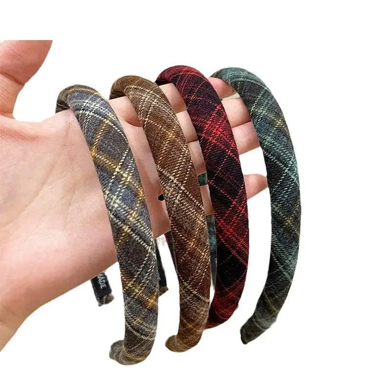 Black Striped High Cranial Hairband for Women