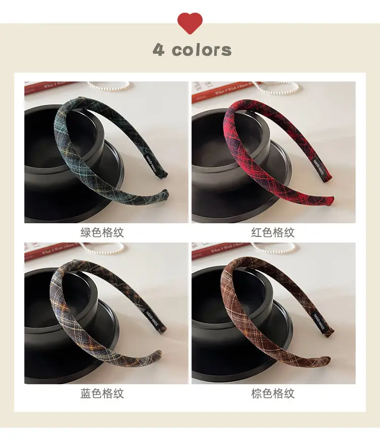 Black Striped High Cranial Hairband for Women — feature 1