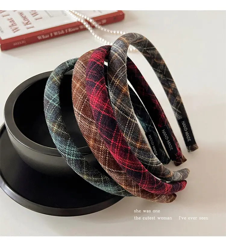 Black Striped High Cranial Hairband for Women — feature 2