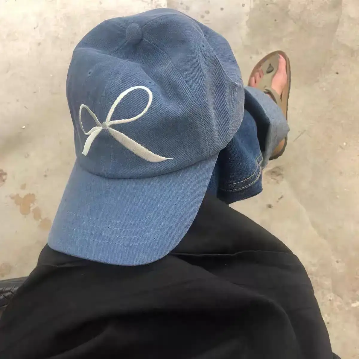 Blue Bow Baseball Cap for Men Women Casual Sun Hat — feature 5