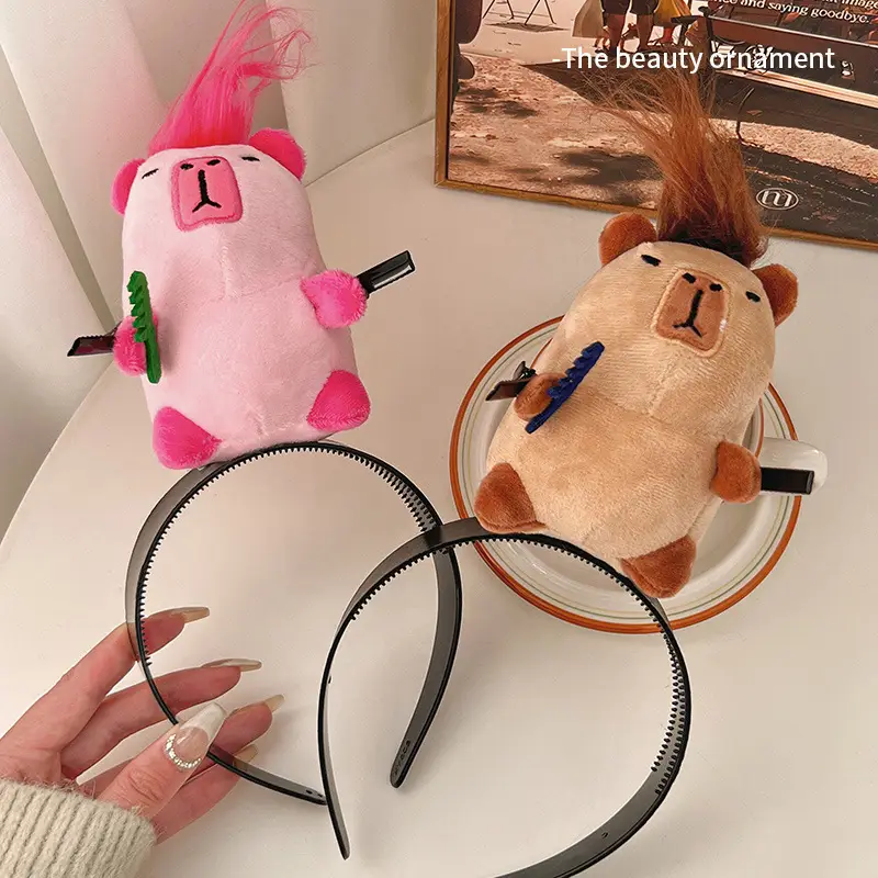 Ratatouille Plush Doll Hair Hoop Headband Red Book Same Hair Accessories High Cranial Top Cute Baby Headwear Genuine