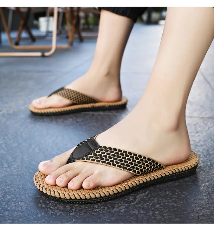 Flip-Flops Men's Breathable Korean Style Trendy Men's Summer Vietnamese Slippers Men's Flip-Flops Beach Personalized Sandals — feature 10