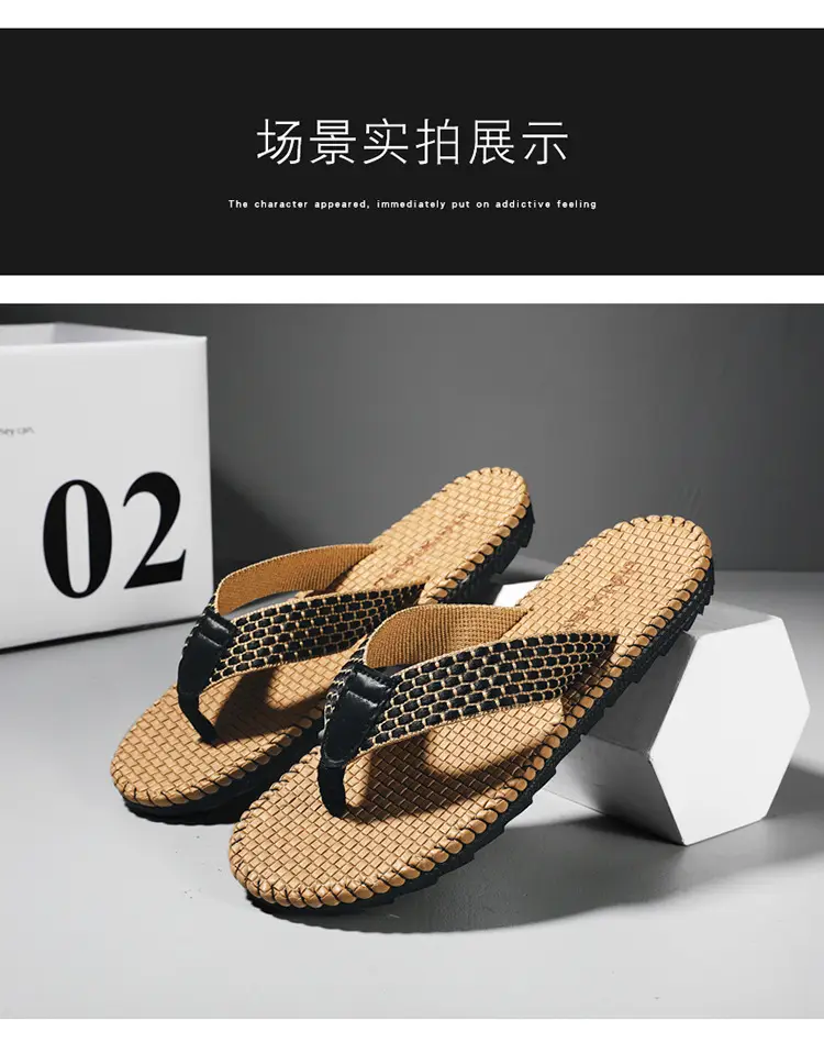 Flip-Flops Men's Breathable Korean Style Trendy Men's Summer Vietnamese Slippers Men's Flip-Flops Beach Personalized Sandals — feature 14