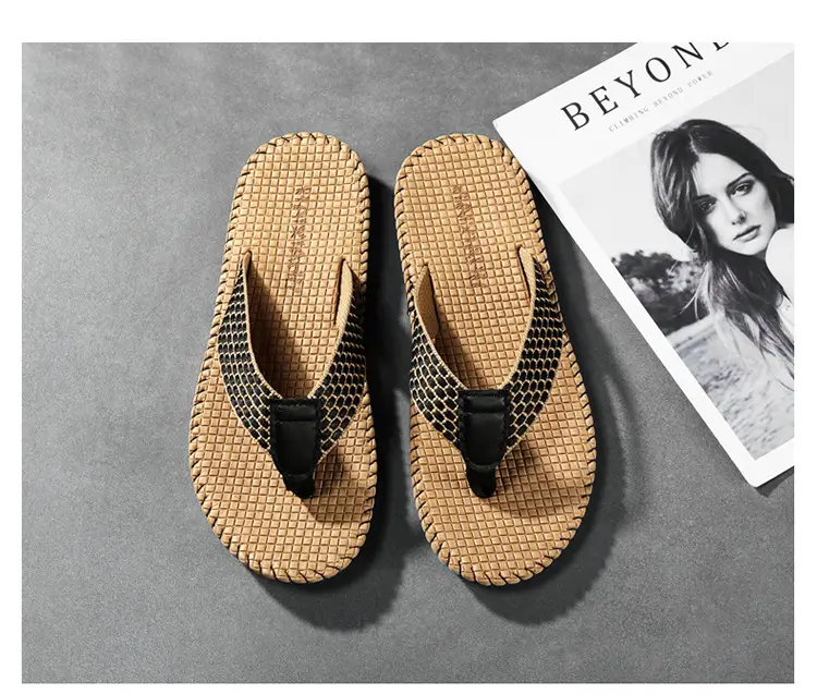 Flip-Flops Men's Breathable Korean Style Trendy Men's Summer Vietnamese Slippers Men's Flip-Flops Beach Personalized Sandals — feature 15