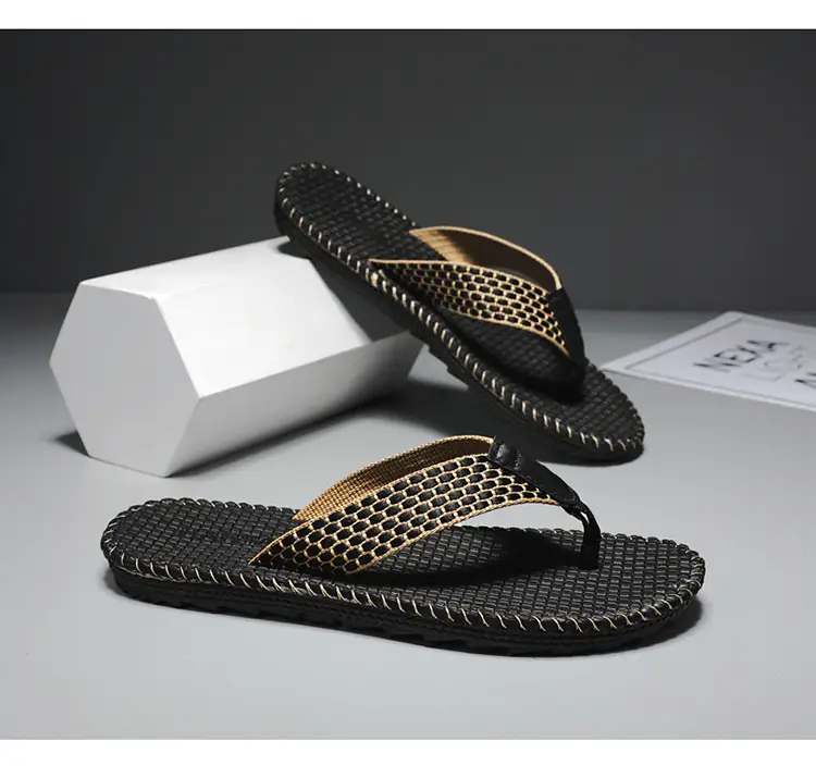 Flip-Flops Men's Breathable Korean Style Trendy Men's Summer Vietnamese Slippers Men's Flip-Flops Beach Personalized Sandals — feature 16
