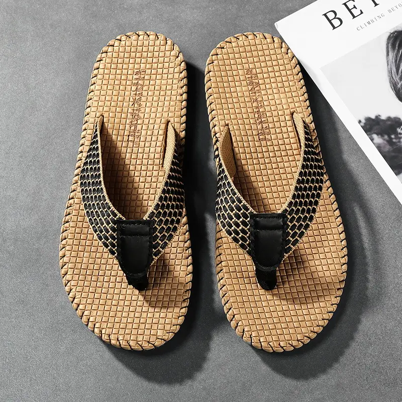 Flip-Flops Men's Breathable Korean Style Trendy Men's Summer Vietnamese Slippers Men's Flip-Flops Beach Personalized Sandals - Image 2