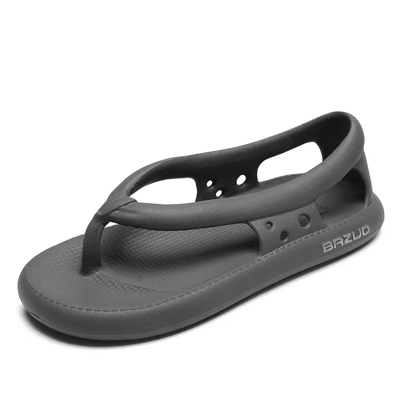Men's Gray Brizo Non-Slip Flip Flops Summer