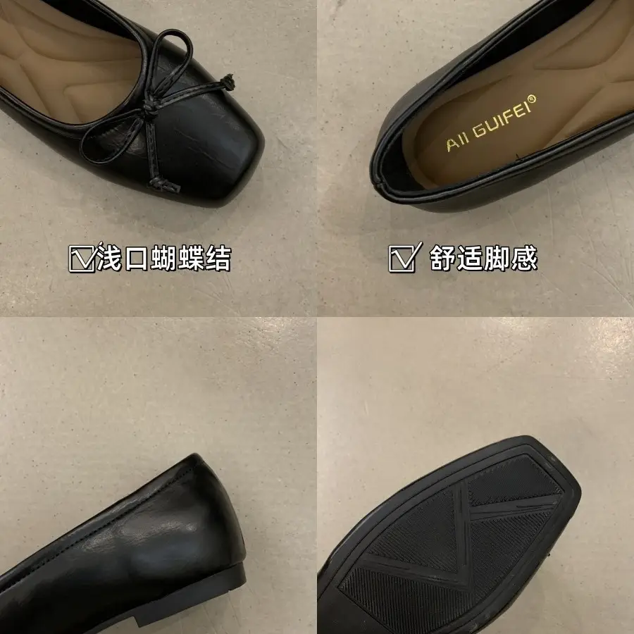 Women's White Bow Flat Shoes Low Cut 2024 - Image 8