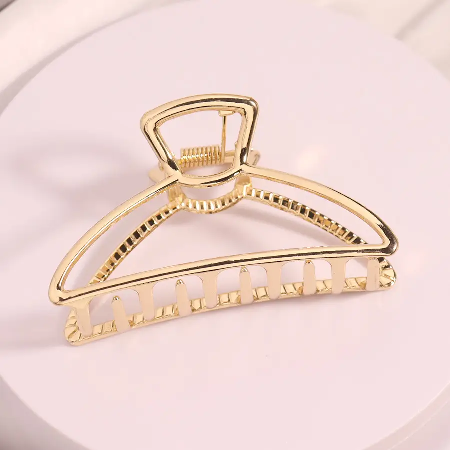 Gold Alloy Hair Claw Clip 25.5g Large Shark Design - Image 16