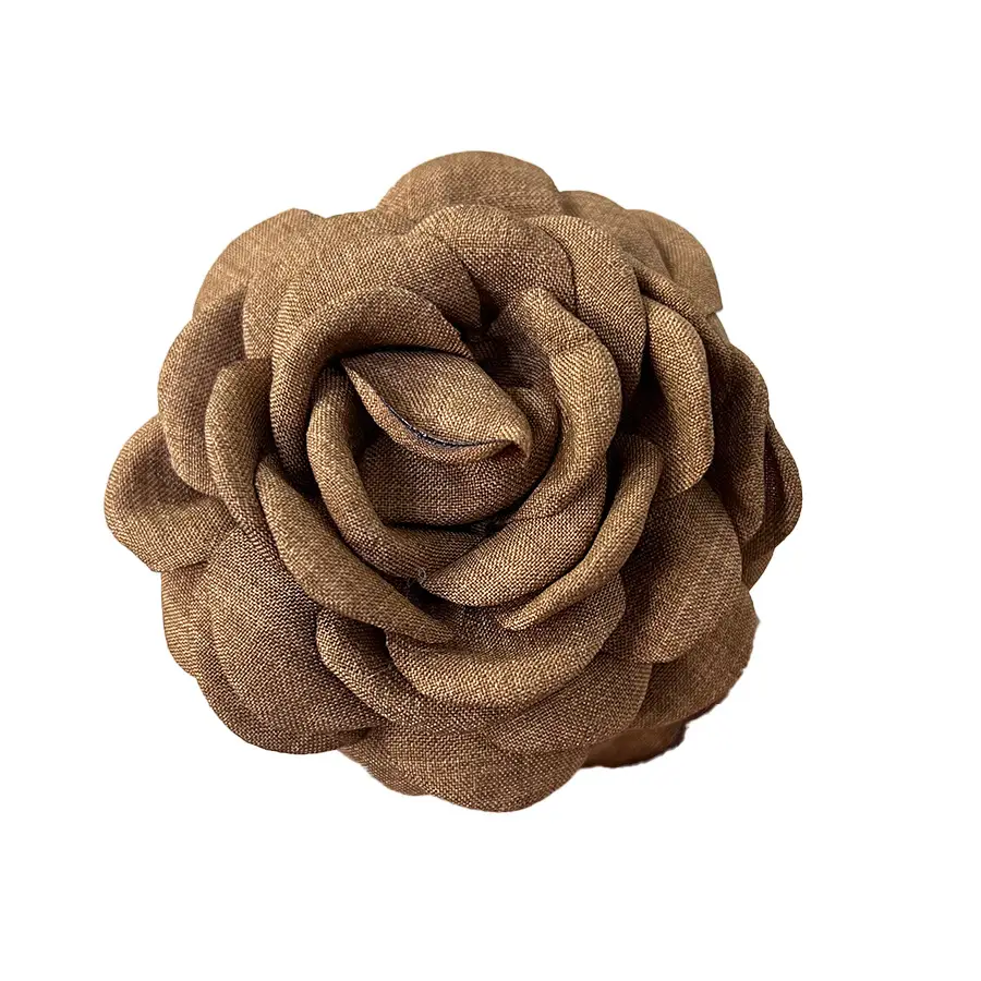 Turquoise Fabric Rose Hair Clip for Women - Image 18