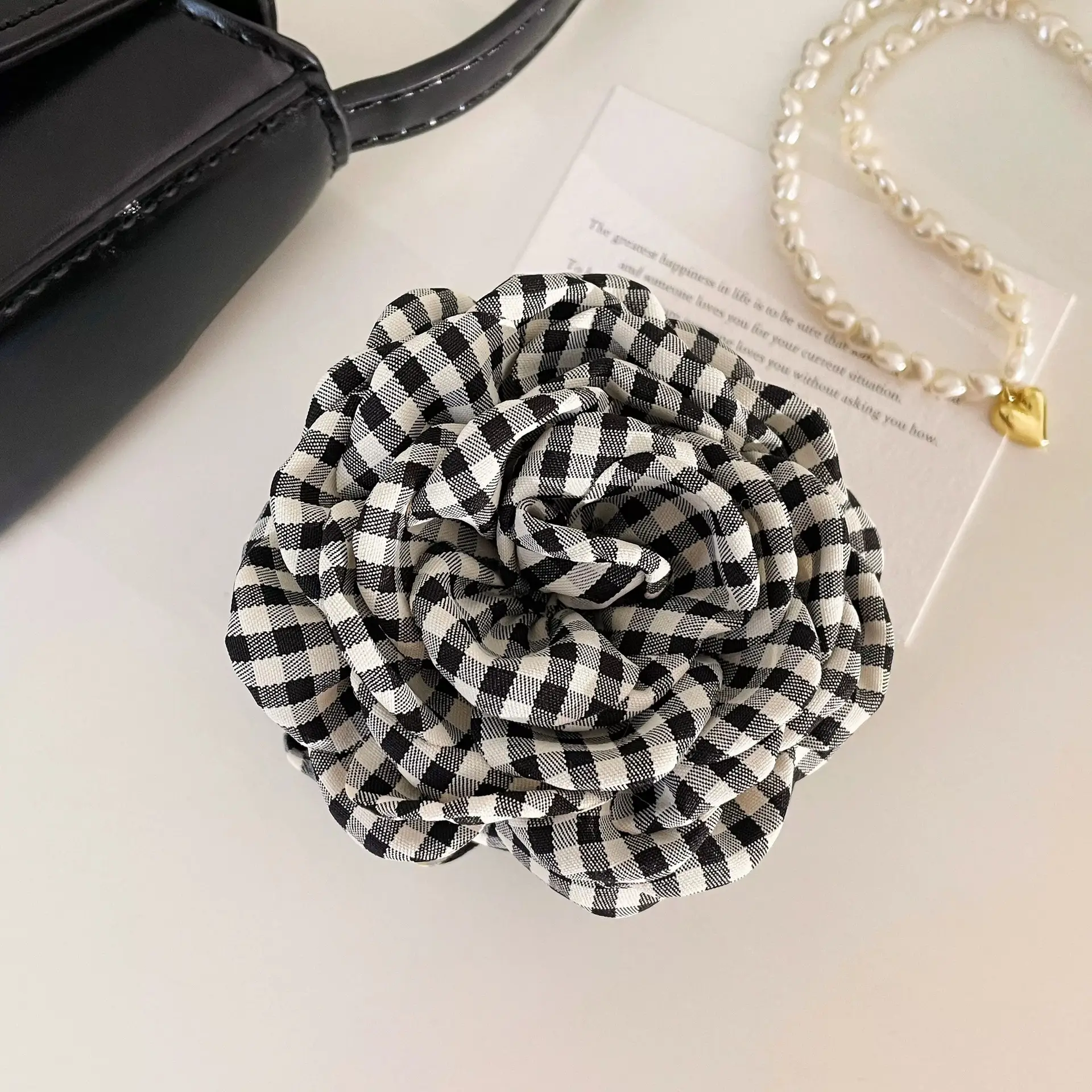 Turquoise Fabric Rose Hair Clip for Women - Image 26