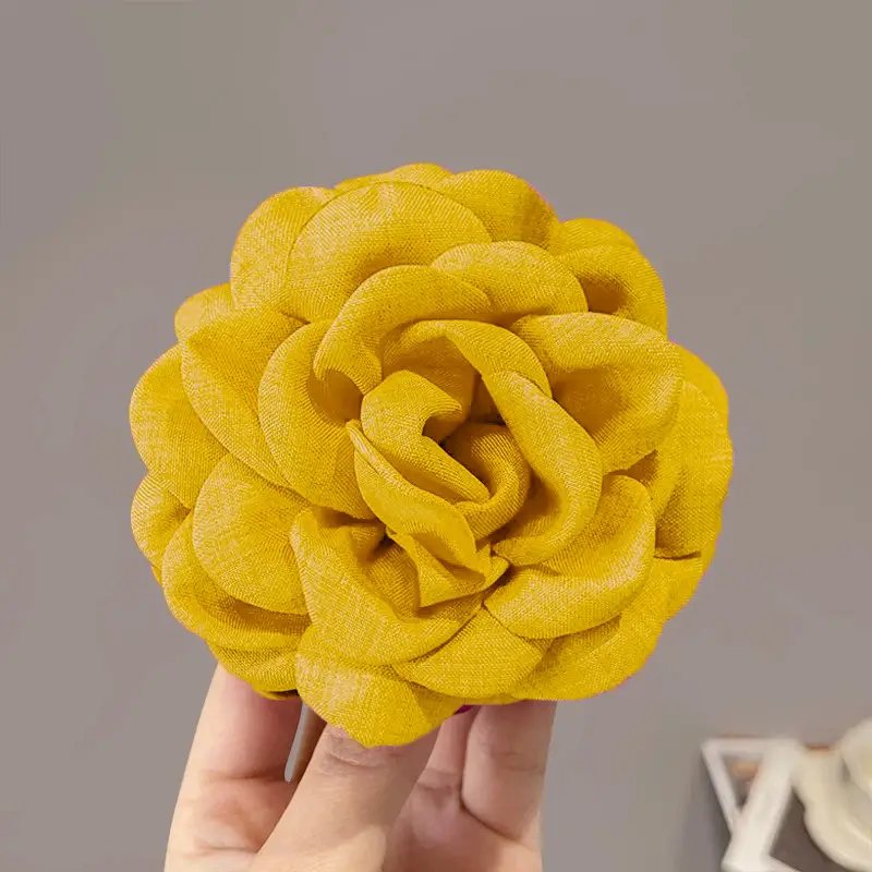 Turquoise Fabric Rose Hair Clip for Women - Image 32