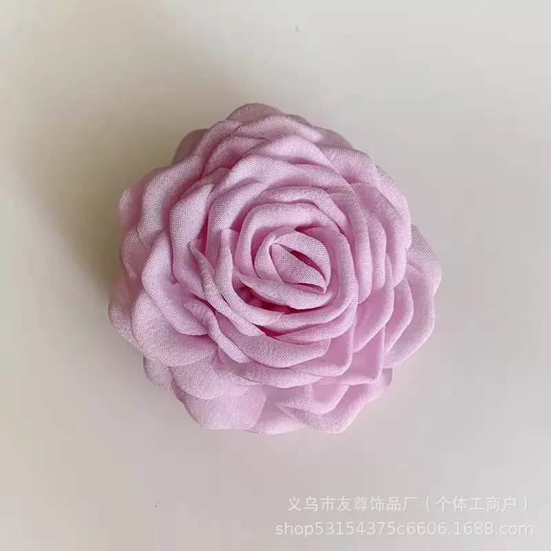 Turquoise Fabric Rose Hair Clip for Women - Image 37