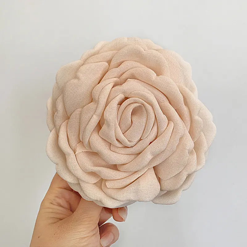 Turquoise Fabric Rose Hair Clip for Women - Image 46