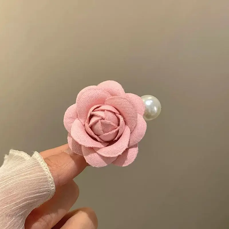 Turquoise Fabric Rose Hair Clip for Women - Image 80