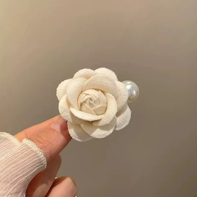Turquoise Fabric Rose Hair Clip for Women - Image 81