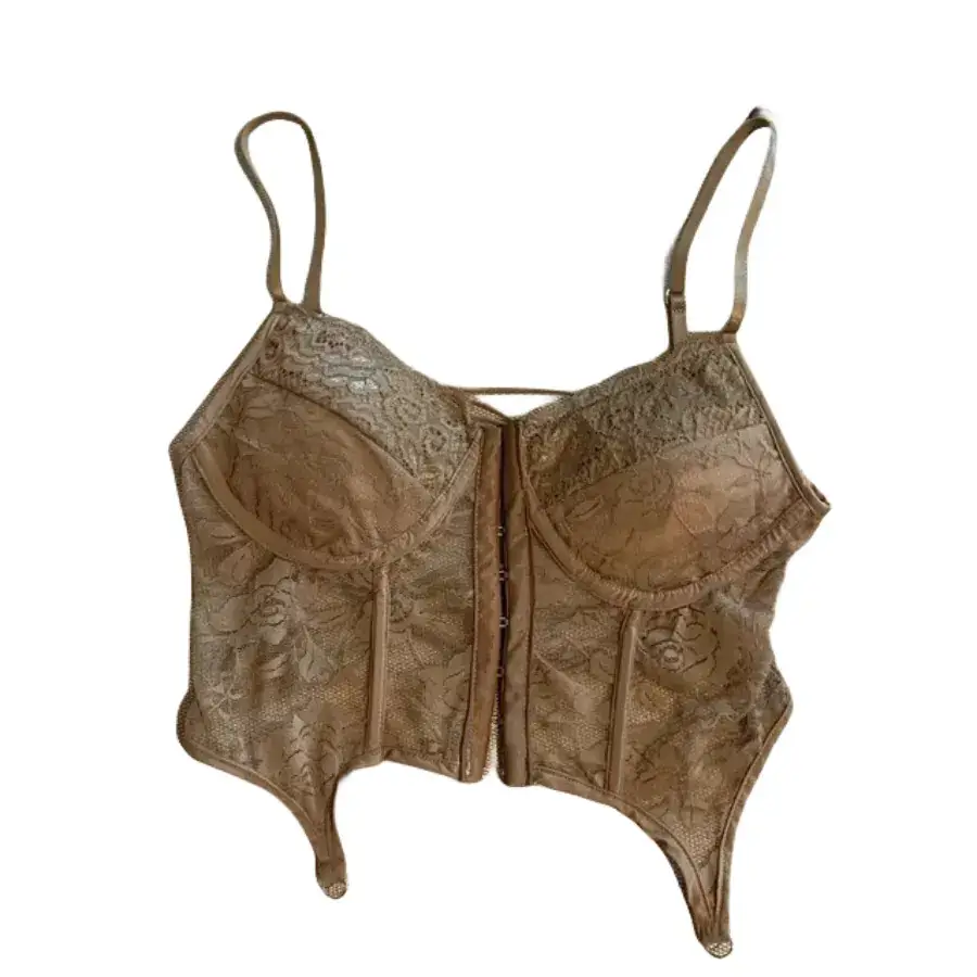 Lace Corset Long Underwear Sexy Vest Back Fishbone Bra Wear - Image 8
