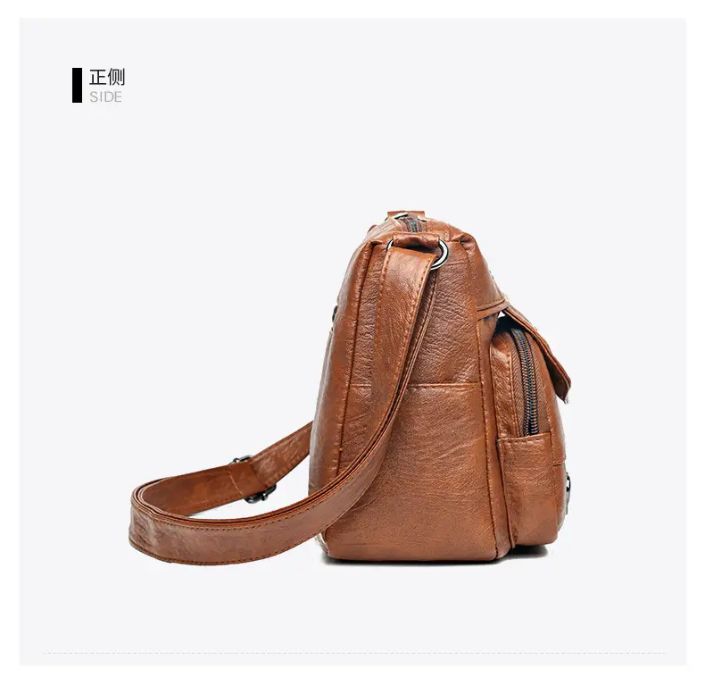 Brown Heart-Plated Crossbody Bag for Women — feature 7