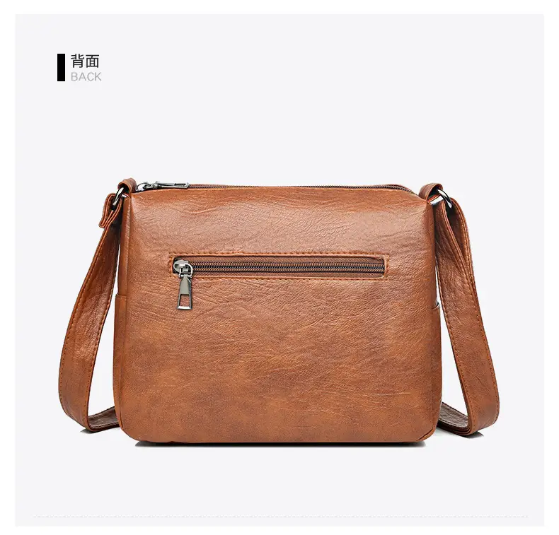 Brown Heart-Plated Crossbody Bag for Women — feature 8