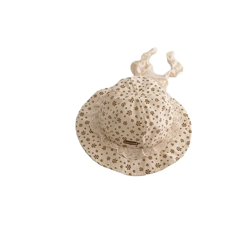 Children's Korean Lace Fisherman Hat with Big Brim