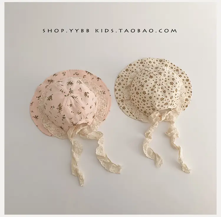 Children's Korean Lace Fisherman Hat with Big Brim — feature 10