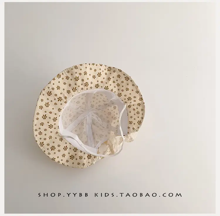 Children's Korean Lace Fisherman Hat with Big Brim — feature 11