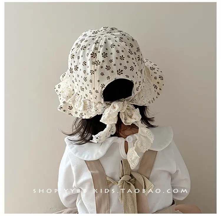 Children's Korean Lace Fisherman Hat with Big Brim — feature 4